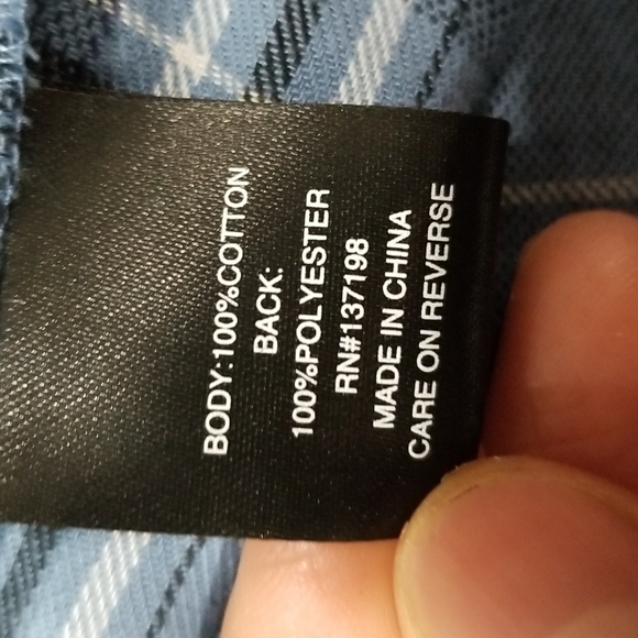 Embossed Sequin Back Checkered Flannel Tunic Shirt - Picture 9 of 10